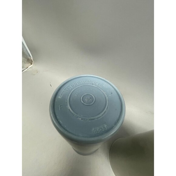 vintage tupperware cups drinkware set of 3 gray 5.5x2.5" plastic READ - Picture 7 of 7